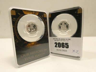 Lot 2065 - 2x Silver Proof Sovereigns; 2024 '535th...