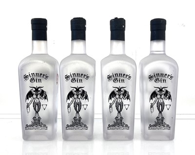 Lot 62 - 4 bottles of Sinner's London Dry Gin from...
