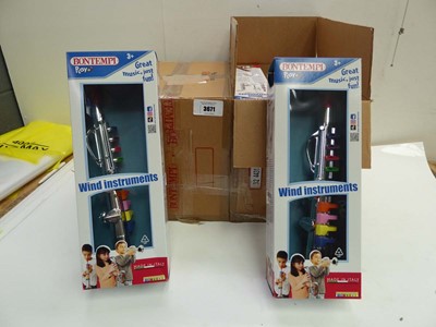 Lot 3671 - 2 boxes containing 12 Bontempi kids wind...