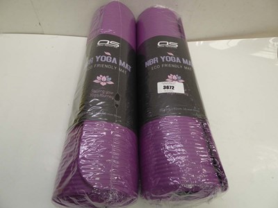 Lot 3672 - 2 yoga mats