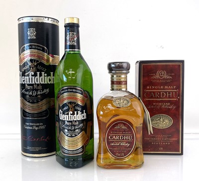 Lot 69 - 2 bottles of Single Malt Scotch Whisky, 1x...