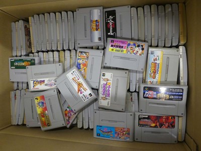 Lot 7008 - Large qty of Super Famicon games (approx 98)