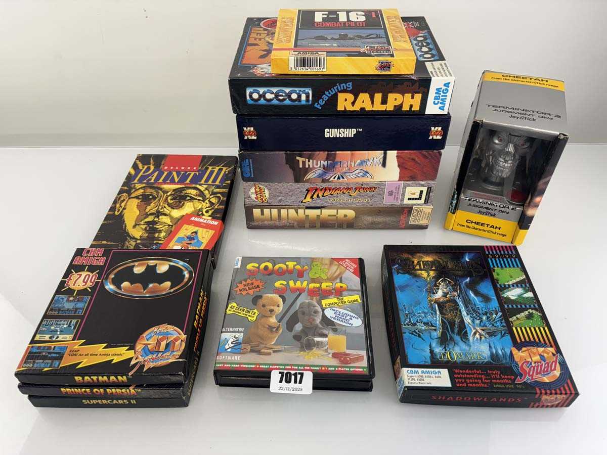 Lot Quantity of boxed games for Amiga and a...