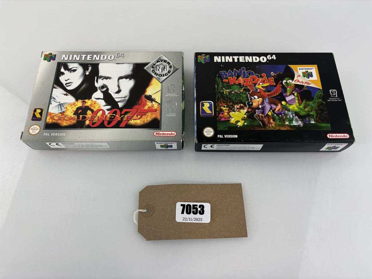 Lot 007 Golden eye and Banjo Kazooie for N64