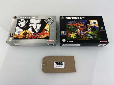 Lot 007 Golden eye and Banjo Kazooie for N64
