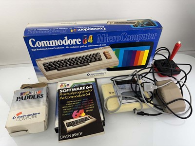 Lot Commodore 64 together with accessories and qty...