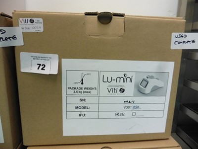 Lot 72 - VITL Lu-mini luminometer with box &...