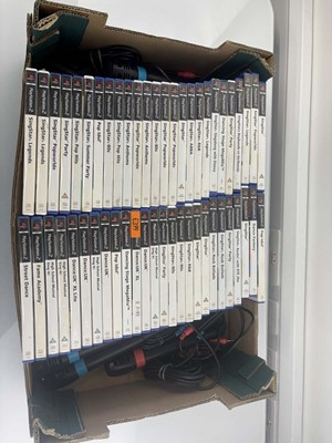 Lot Qty of PlayStation 2 Singstar games and...