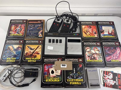 Lot Acetronic MPU 1000 and qty of games