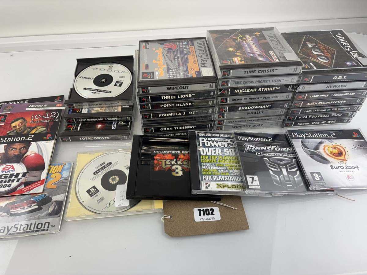 Lot Qty of PlayStation 1 games and demo discs