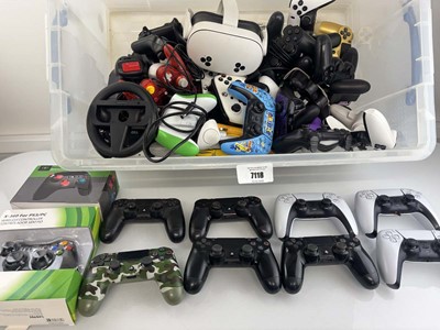 Lot SBox containing a qty of Controllers and...