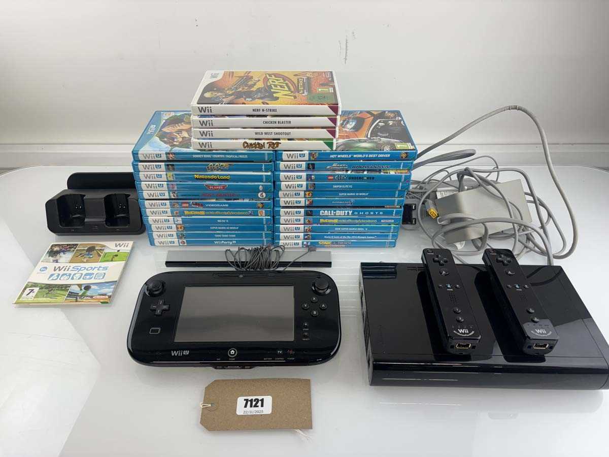 Lot Wii U with qty of games and Wii games