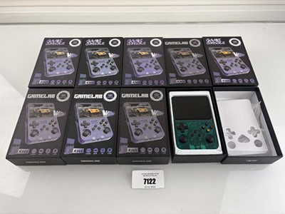 Lot 7x Gamelab R36s handheld gaming consoles