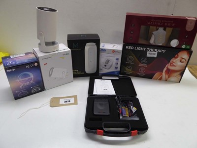 Lot 3676 - Tens Stimulator, Red light therapy, Blood...