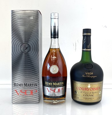 Lot 74 - 2 bottles of Cognac, 1x Remy Martin VSOP...