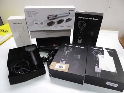 Lot 3678 - Babyliss 4 in 1 hair dryer brush, High speed...