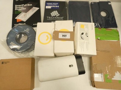 Lot 2427 - Mixed lot to include 3D printer filament,...