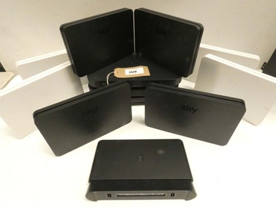 Lot 2428 - Quantity of loose WiFi routers / hubs and Sky...