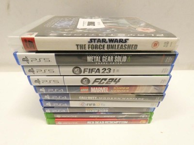 Lot 2086 - 3x PS5 games, 4x PS4 games, 2x Xbox One games...