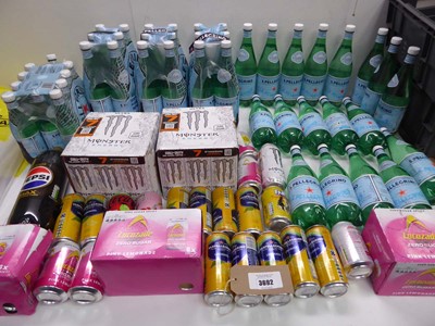Lot 3692 - Large quantity of drinks including Lucozade,...