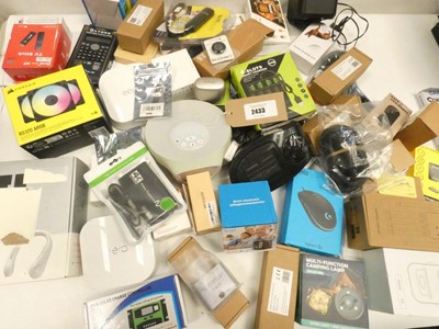 Lot 2433 - Mixed lot to include eero hubs, PC mice,...