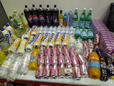 Lot 3694 - Large selection of drinks including Pepsi,...