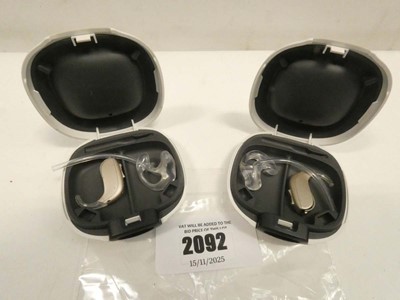 Lot 2092 - 2x Oticon Engage hearing aids