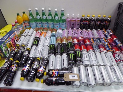 Lot 3696 - Large selection of drinks including Pepsi,...