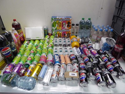 Lot 3698 - Large quantity of drinks including Pepsi,...