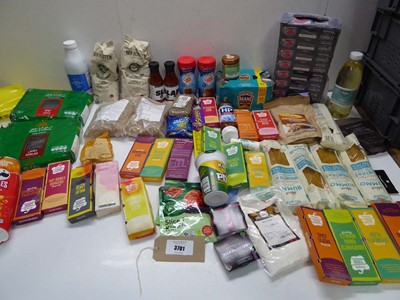 Lot 3701 - Sieved tomatoes, Coffee Mate, Baked beans,...