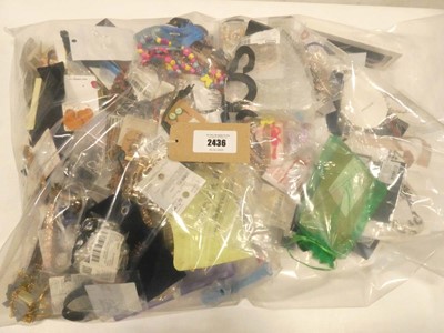 Lot 2436 - Bag containing quantity of loose costume and...