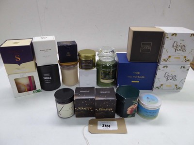 Lot 3724 - Selection of scented candles including Kimble,...