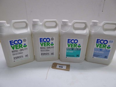 Lot 3726 - 4 x 5L Ecover laundry detergent