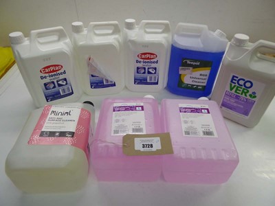 Lot 3728 - De-iosnised water, BGS Universal Cleaner, hand...