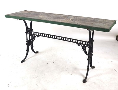 Lot 30 - A 20th century garden or console table, the...