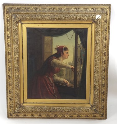 Lot 137 - 19th Century School, A lady in Renaissance...