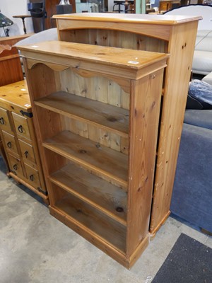 Lot 1309 - 2 pine open fronted bookcases
