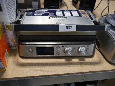 Lot 1647 - Unboxed DeLonghi multi grill