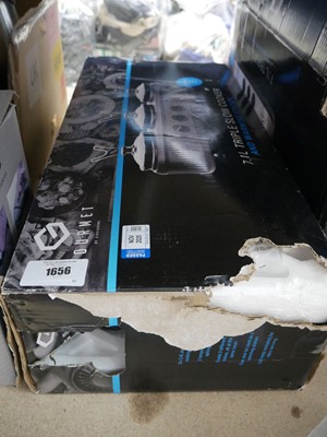 Lot 1656 - Boxed Gourmet 7.1L triple slow cooker and...