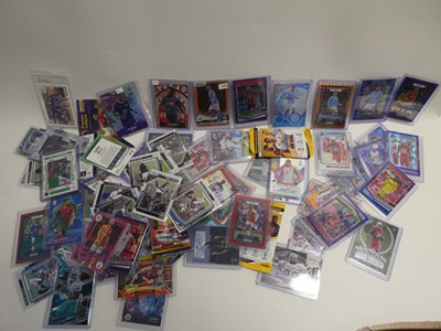 Lot 7735 - Qty of loose & top loaded sports trading cards...