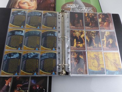 Lot 7586 - X Files collectible trading card binder with a...