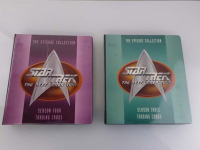 Lot 7593 - Two Collectible Star Trek binders containing a...