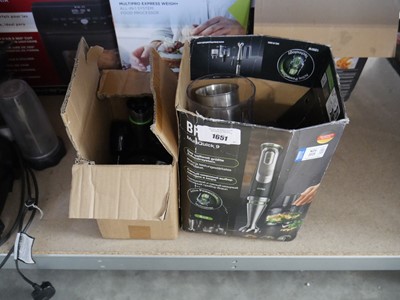 Lot 1651 - Boxed Braun minipimer multiquick 9 hand blender