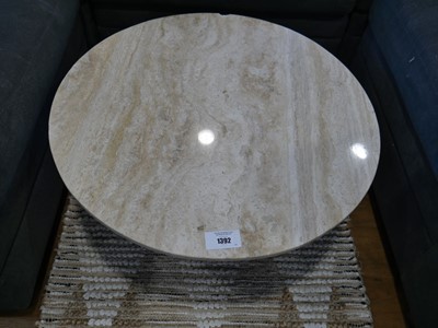 Lot 1392 - Circular marble top occasional table