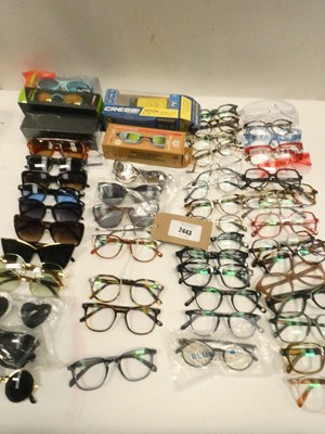 Lot 2443 - Quantity of loose sunglasses and eyewear