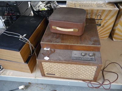 Lot 1761 - High fidelity triple speaker record player...