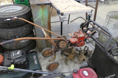 Lot 2465 - Wolseley Merry petrol tiller with quantity of...