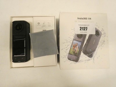 Lot 2127 - Insta360 X4 8K 360 action camera with box