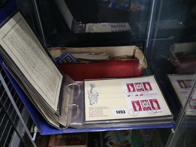 Lot 1493 - Shelf containing an album of First Day covers...