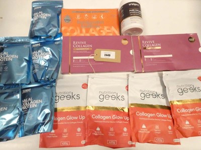 Lot 2449 - Selection of collagen support powder and...